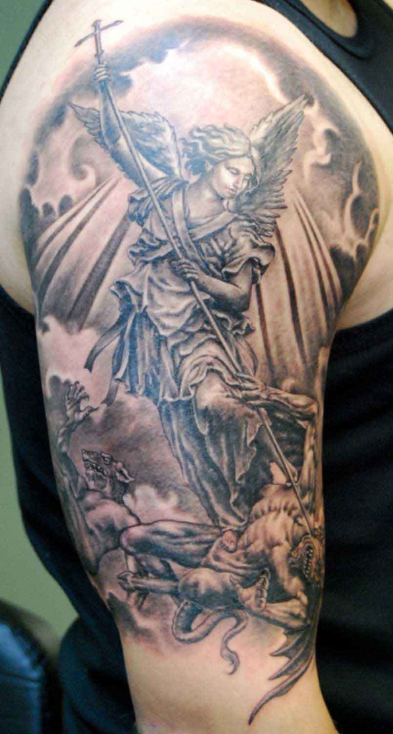 Amazing 15 Angel Tattoos for Men with Strong Message (2024)