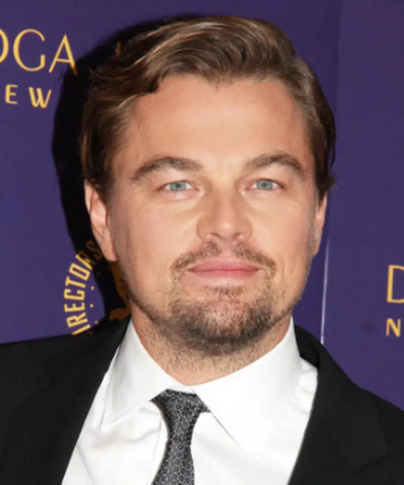 crazy look in the 2015 Leonardo DiCaprio Haircut