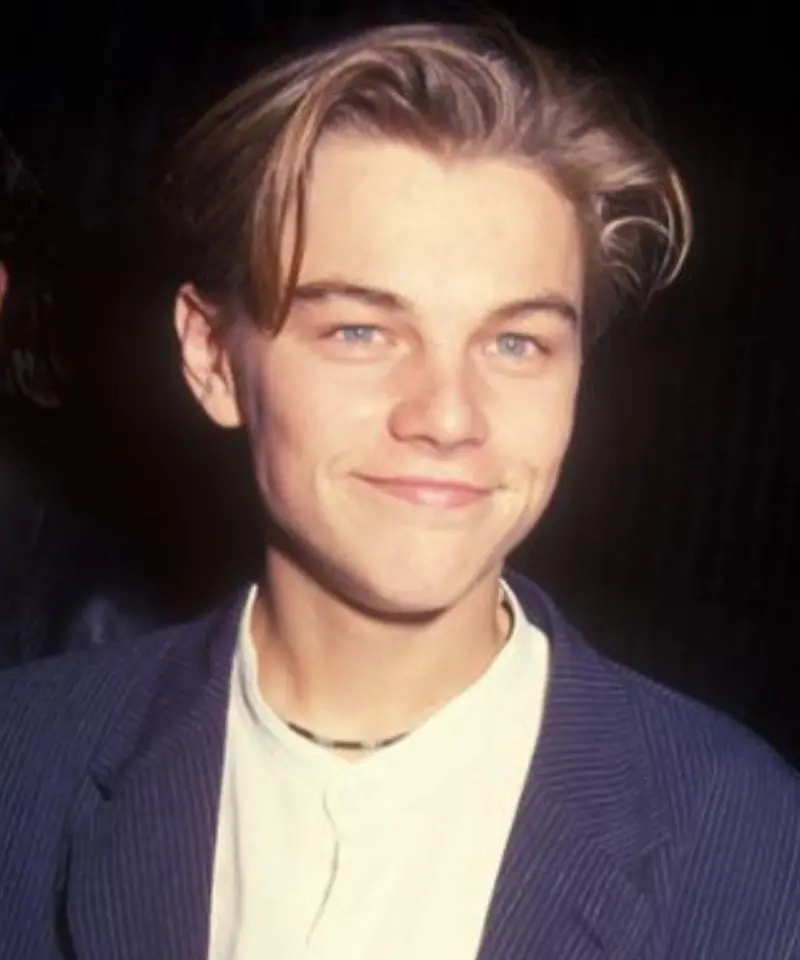 Leonardo DiCaprio's young hairstyle